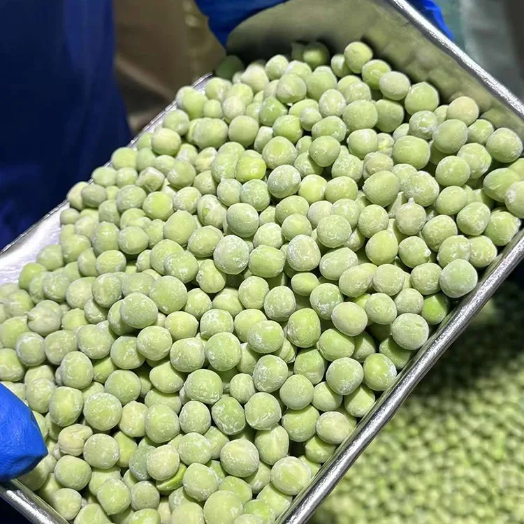 Guisantes dulces y crujientes congelados